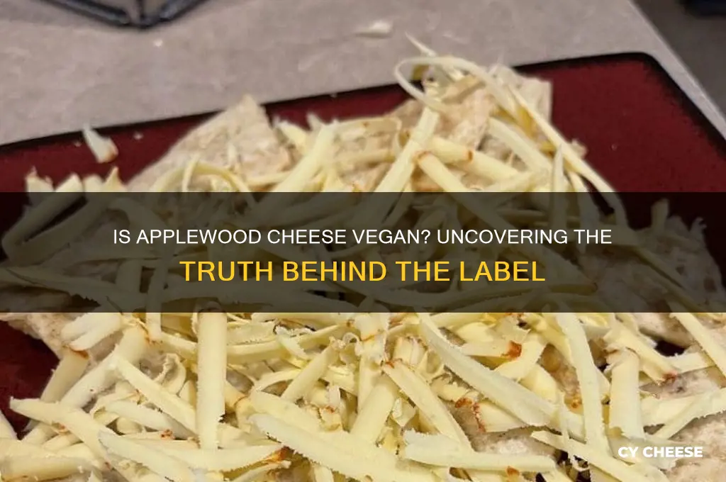 is applewood cheese vegan