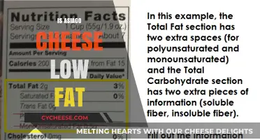 Is Asiago Cheese Low Fat? Nutritional Facts Revealed