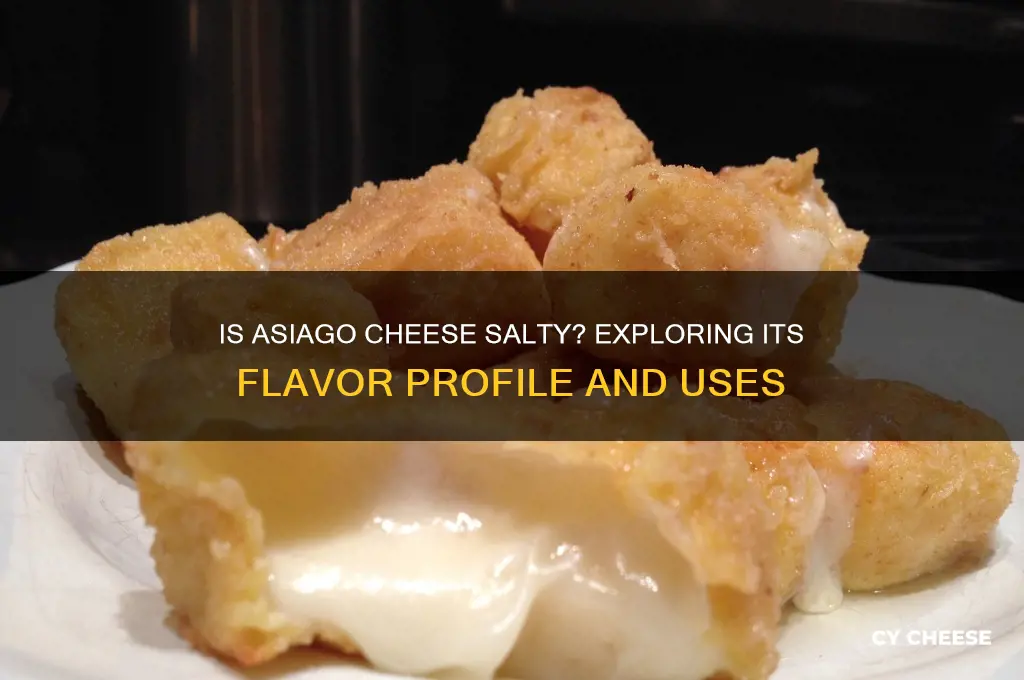 is asiago cheese salty