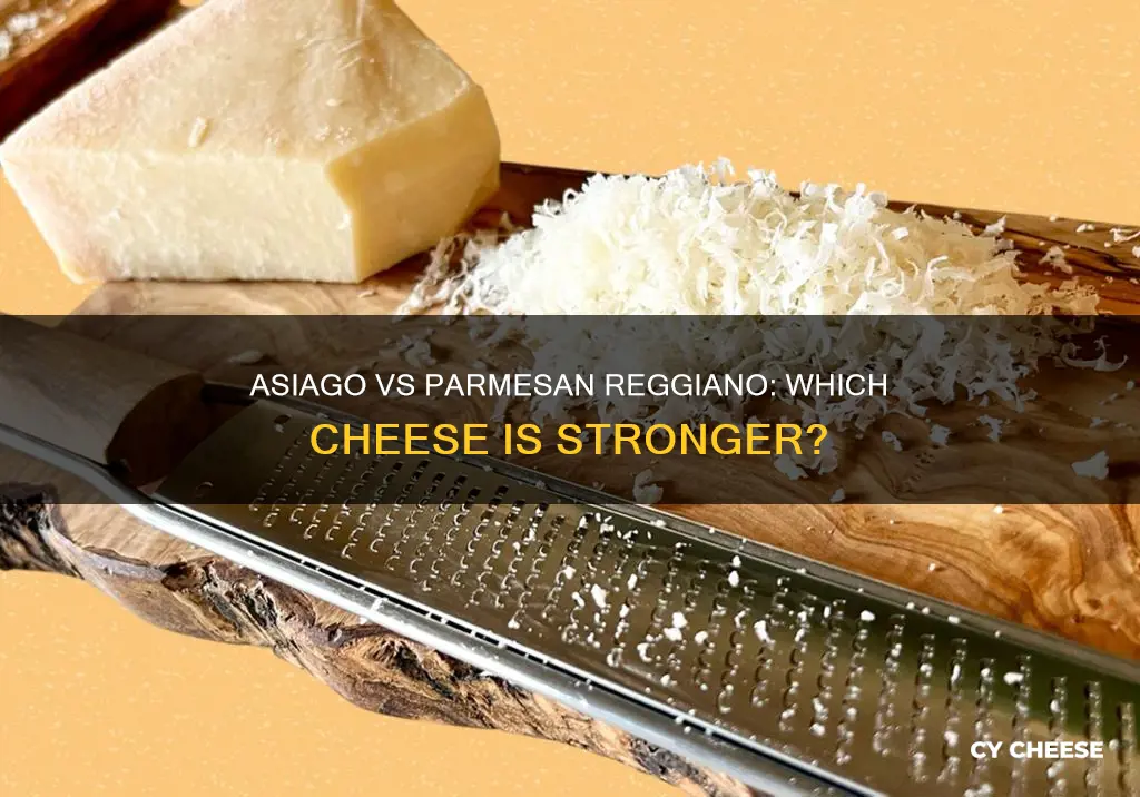 is asiago cheese stronger than parmesan reggiano