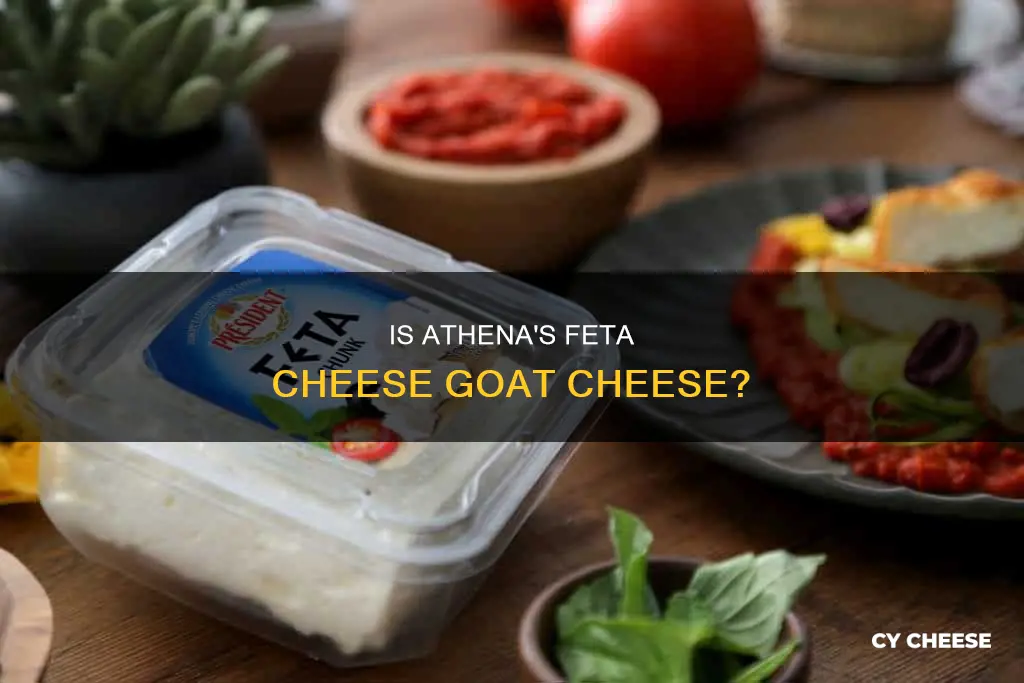 is athenos feta cheese goat cheese