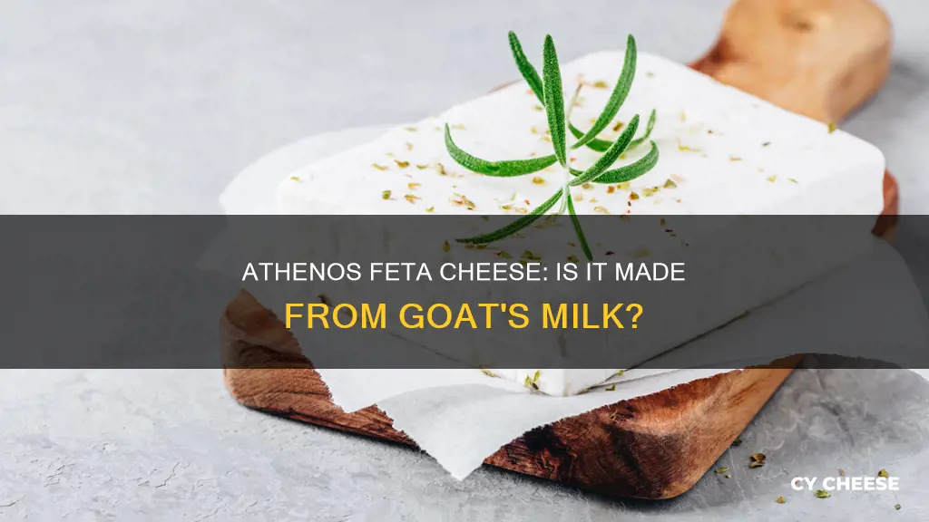 is athenos feta cheese goat cheese