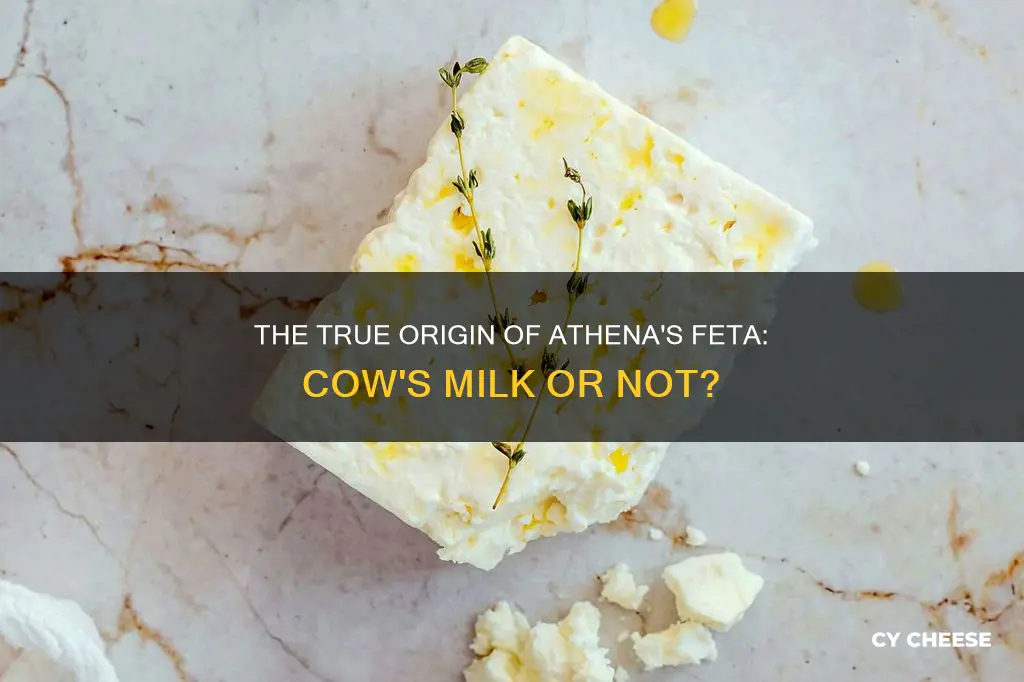 is athenos feta cheese made from cow milk