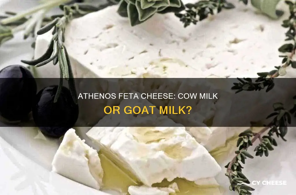 is athenos feta cheese made from cow milk