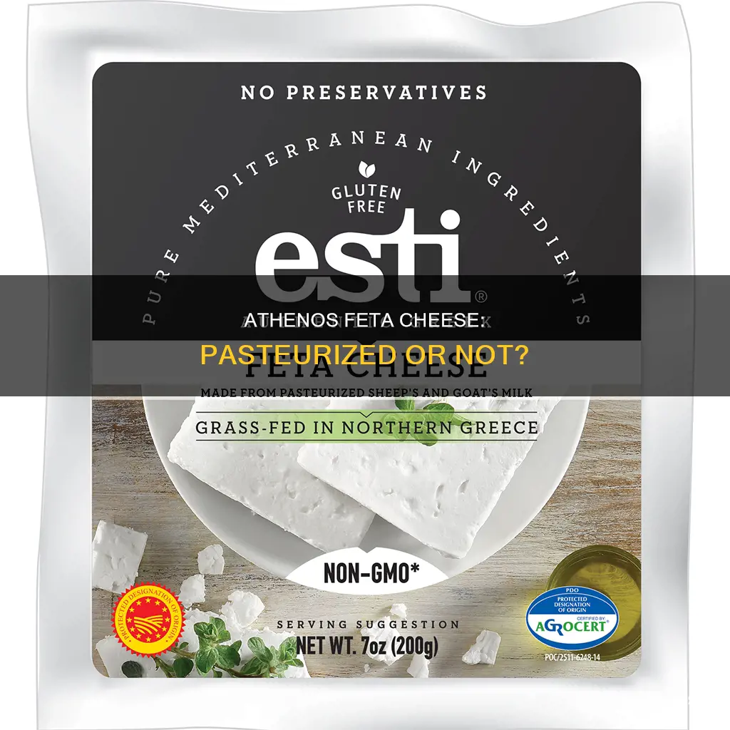 is athenos feta cheese pasteurized