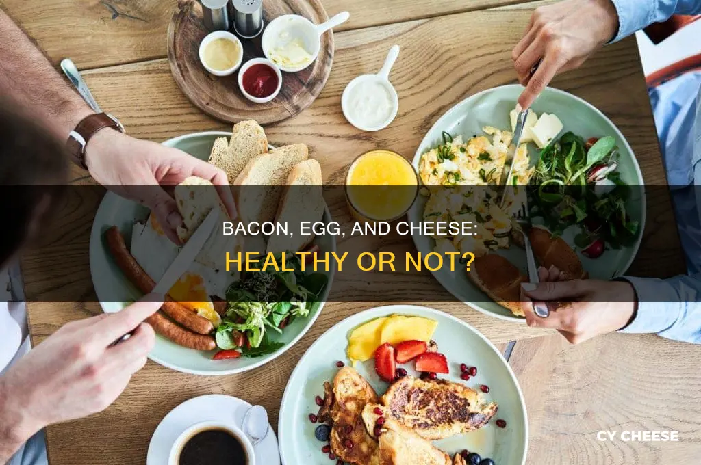 is bacon egg and cheese good for you