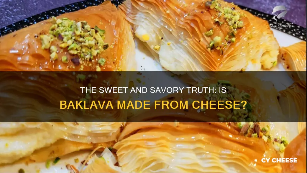 is baklava made from cheese