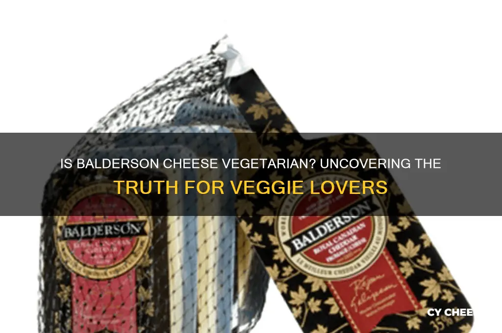 is balderson cheese vegetarian