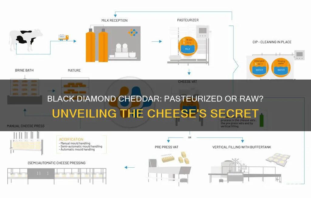 is black diamond cheddar cheese pasteurized