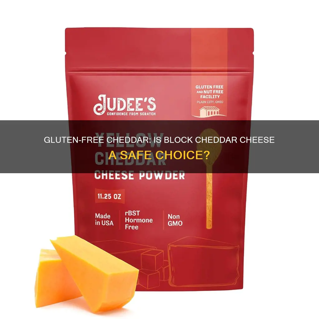 is block cheddar cheese gluten free