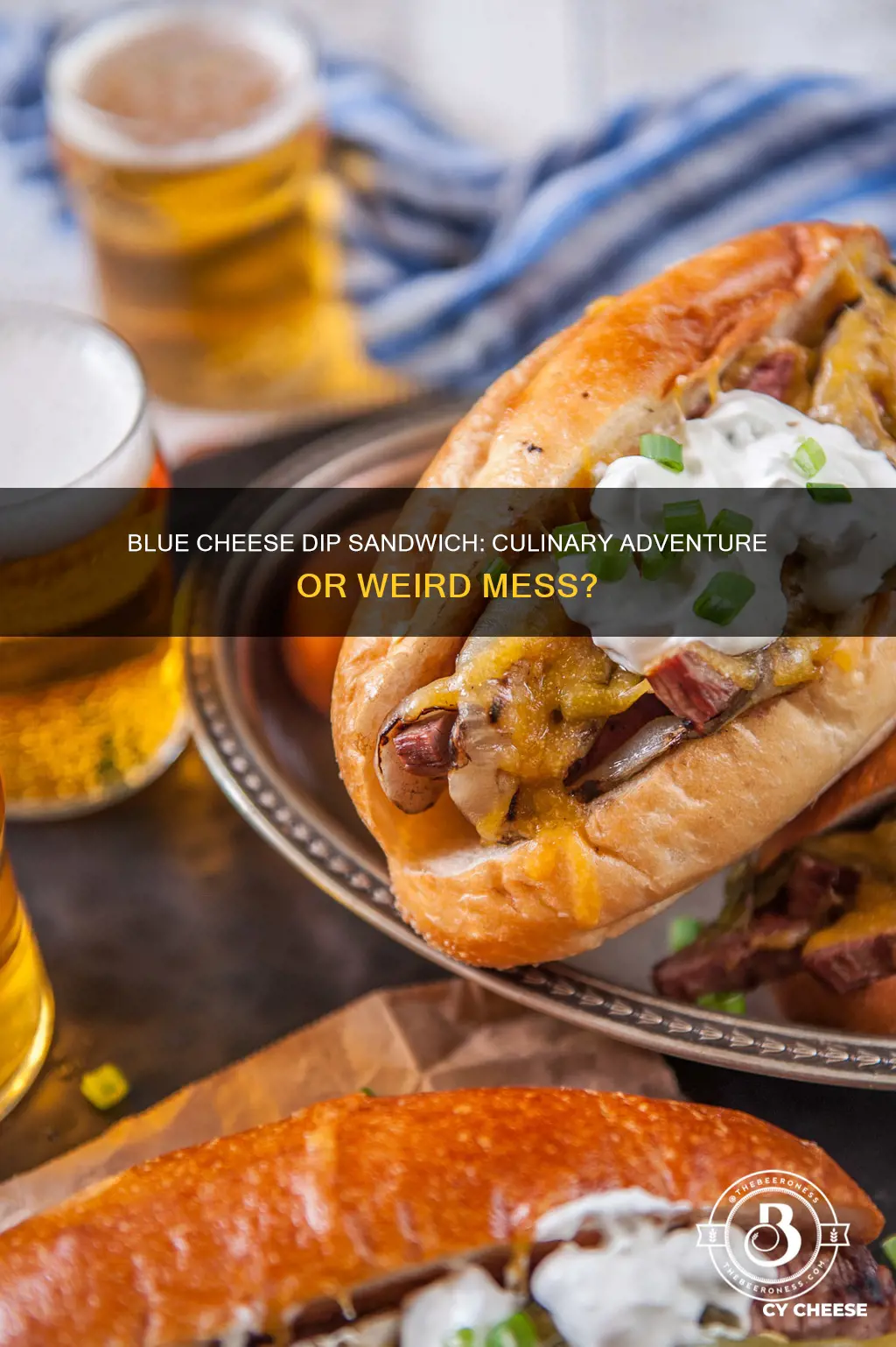 is blue cheese dip on a sandwich weird