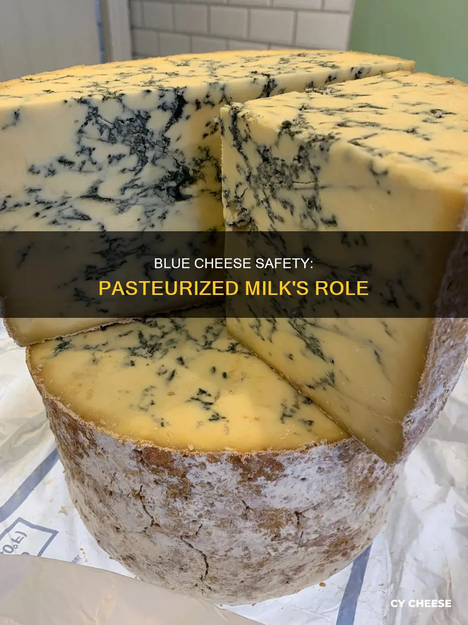 is blue cheese safe if it made from pasteurized milk