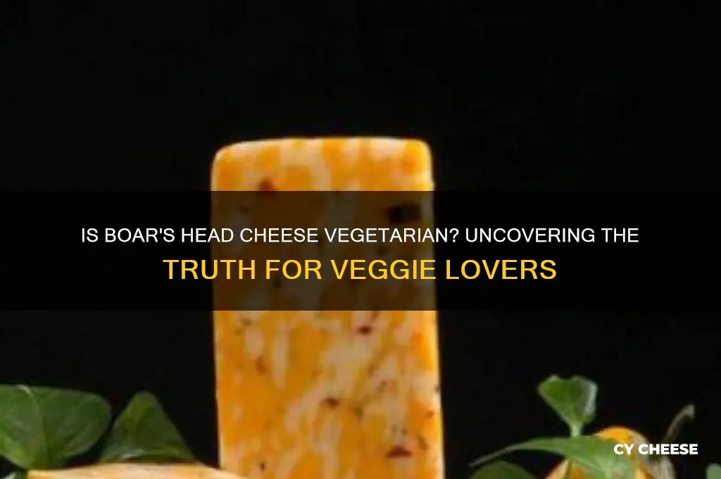 is boars head cheese vegetarian