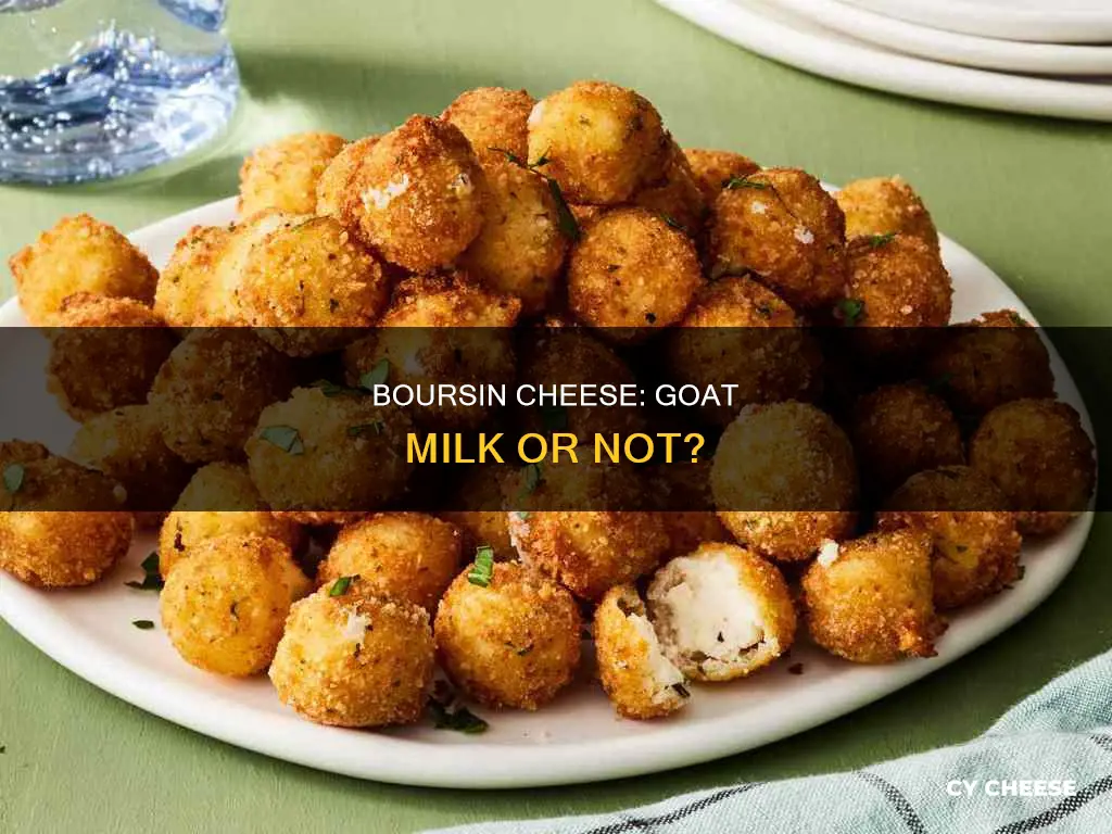 is boursin cheese made from goat milk
