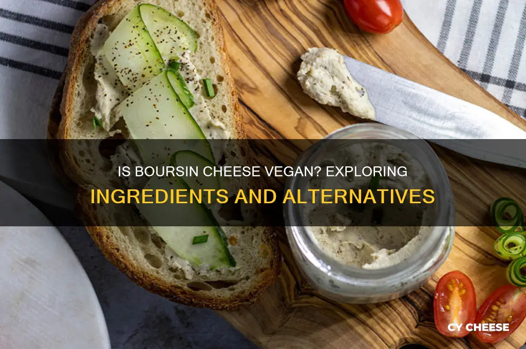 is boursin cheese vegan