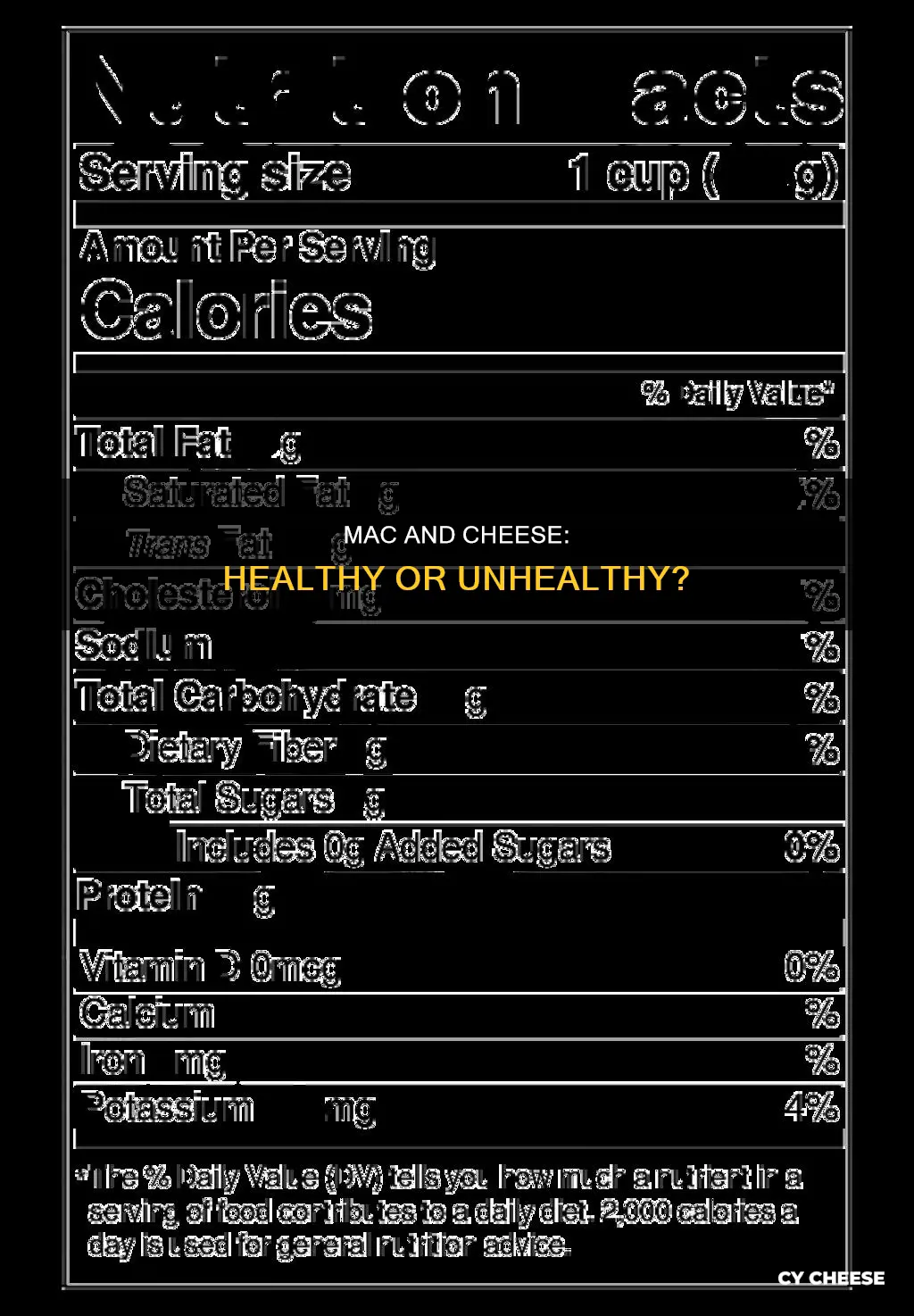 is box macaroni and cheese healthy