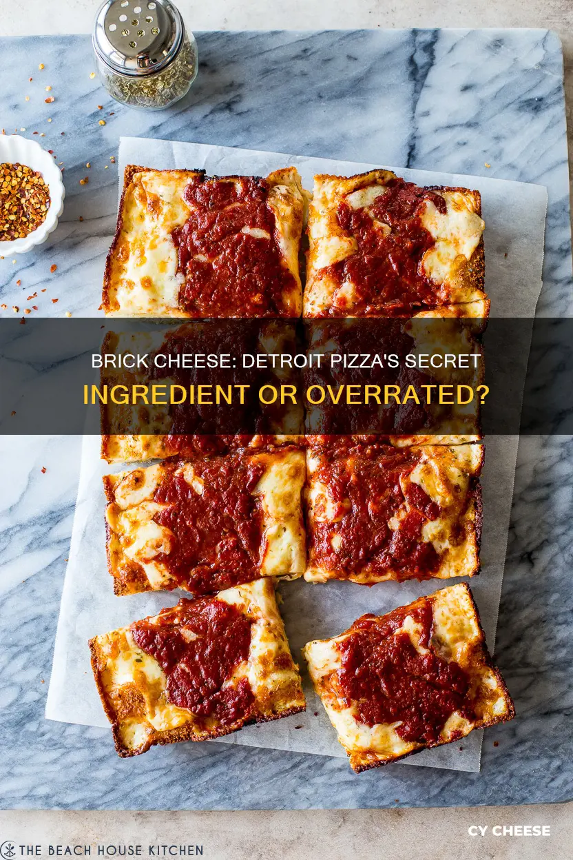 is brick cheese necessary for detroit pizza