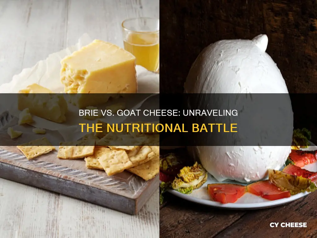 is brie or goat cheese better for you