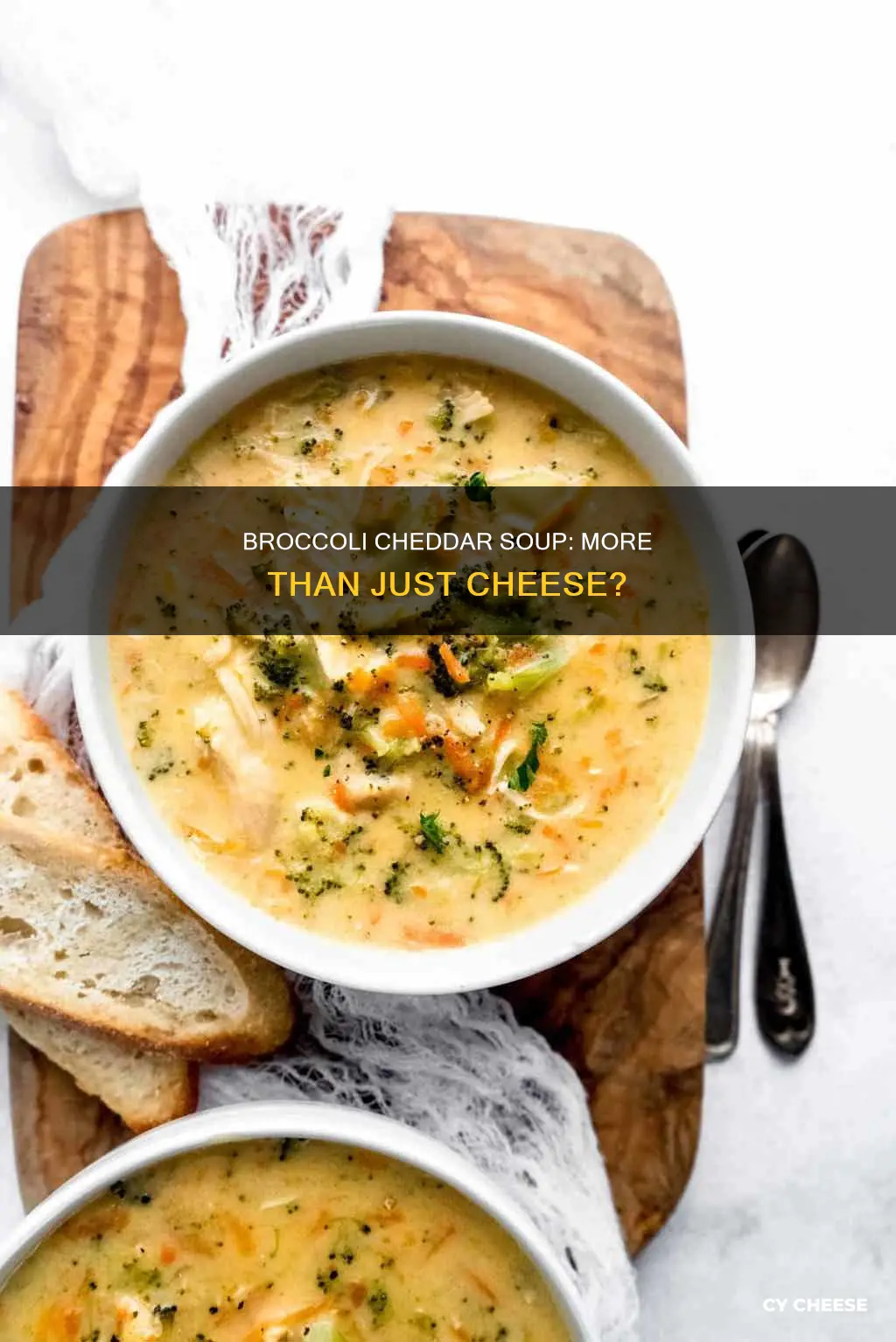 is broccoli cheddar soup just cheese