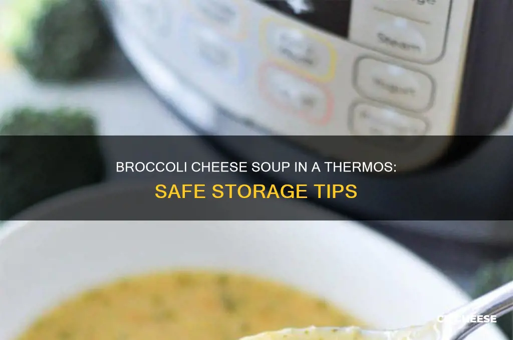 is broccoli cheese soup safe to keep in a thermos