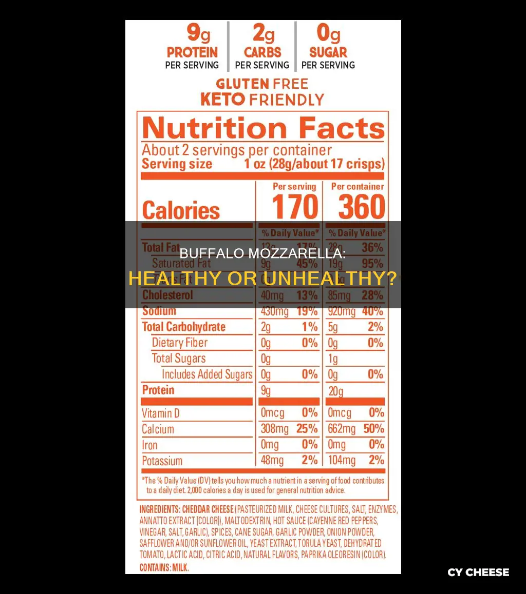 is buffalo cheese healthier