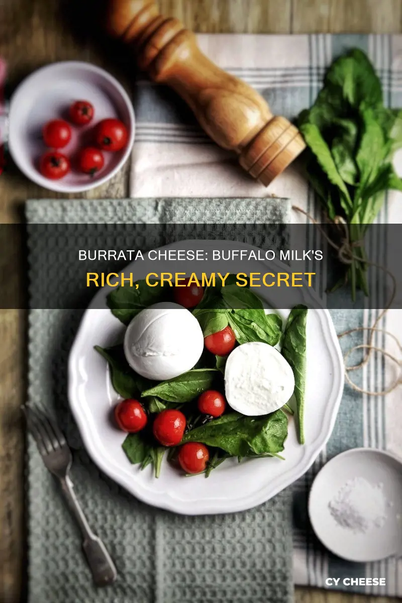is burrata cheese made from buffalo milk