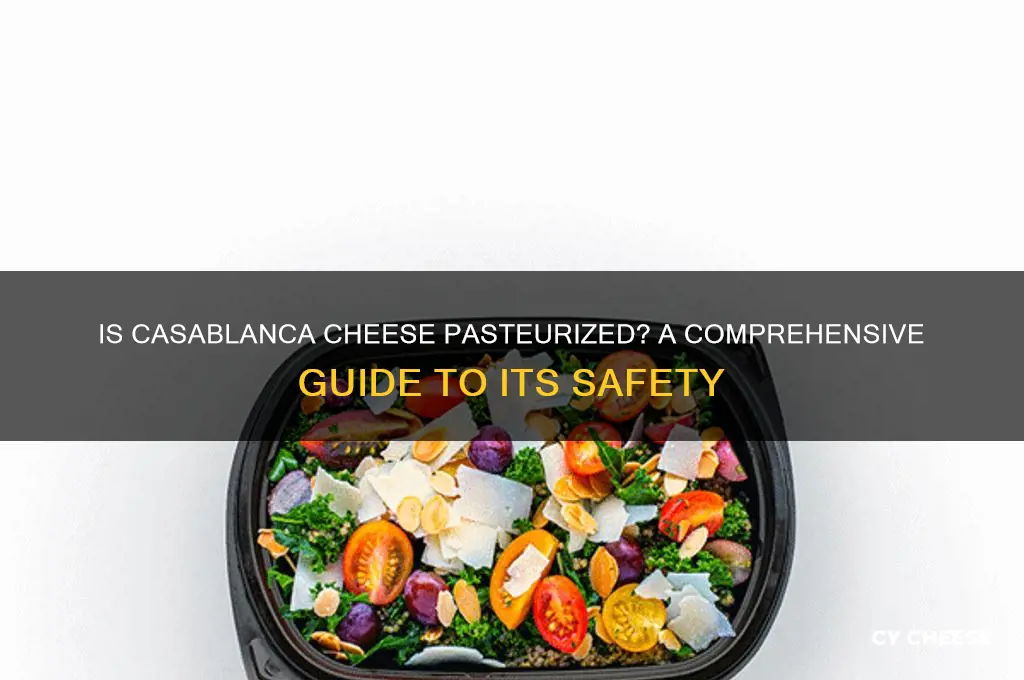 is cablanca cheese pasteurized