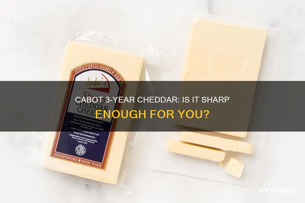 is cabot 3 year classic cheddar cheese sharp