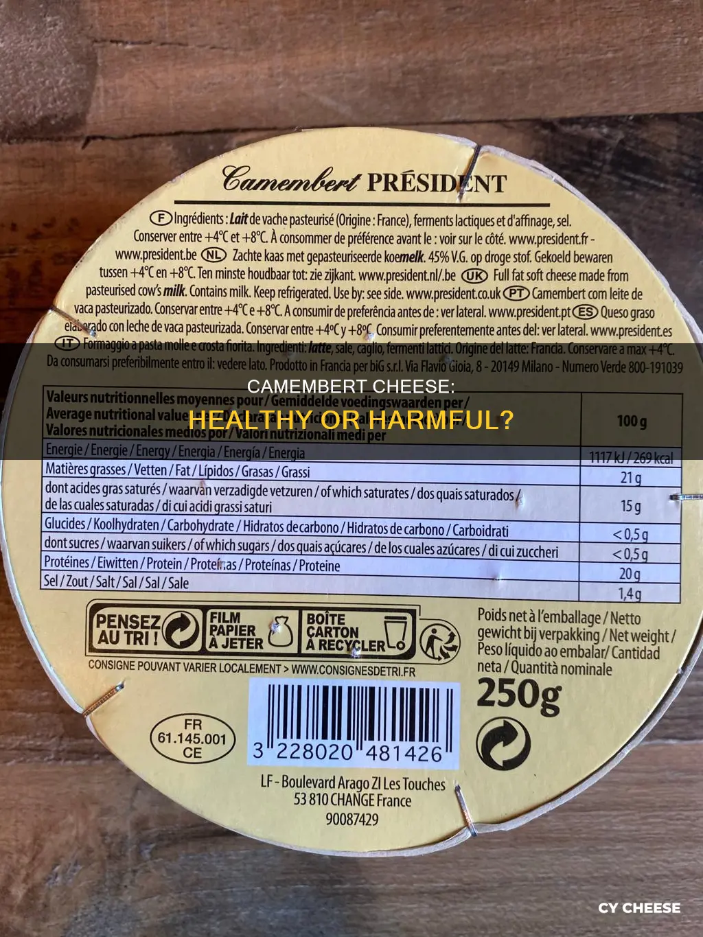 is camembert cheese healthy