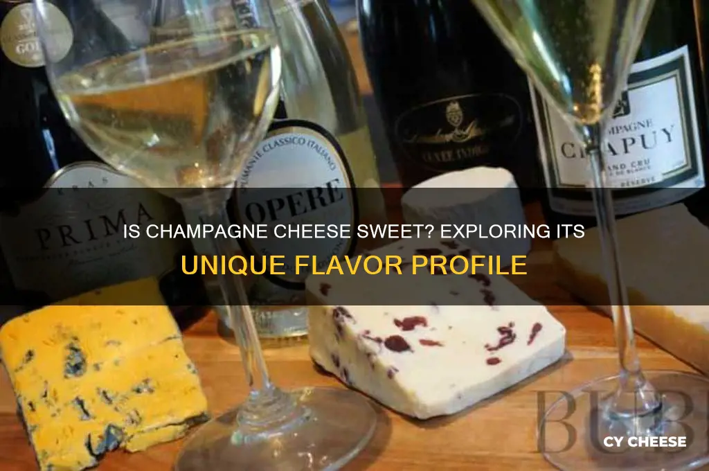 is champgne cheese sweet