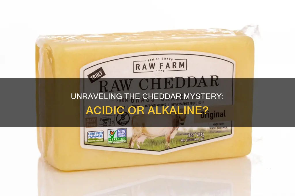 is cheddar cheese acid or alkaline