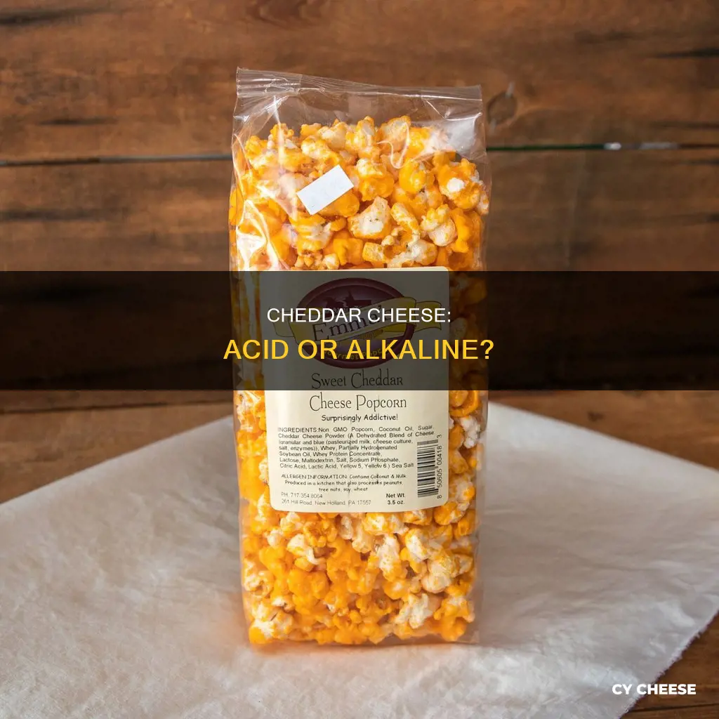 is cheddar cheese acid or alkaline