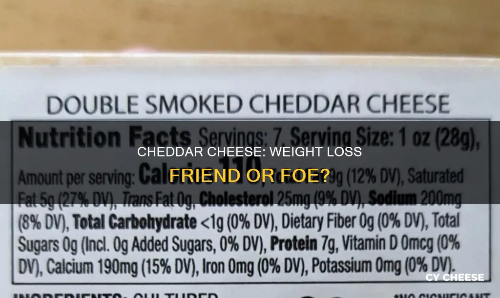 is cheddar cheese bad for weight loss