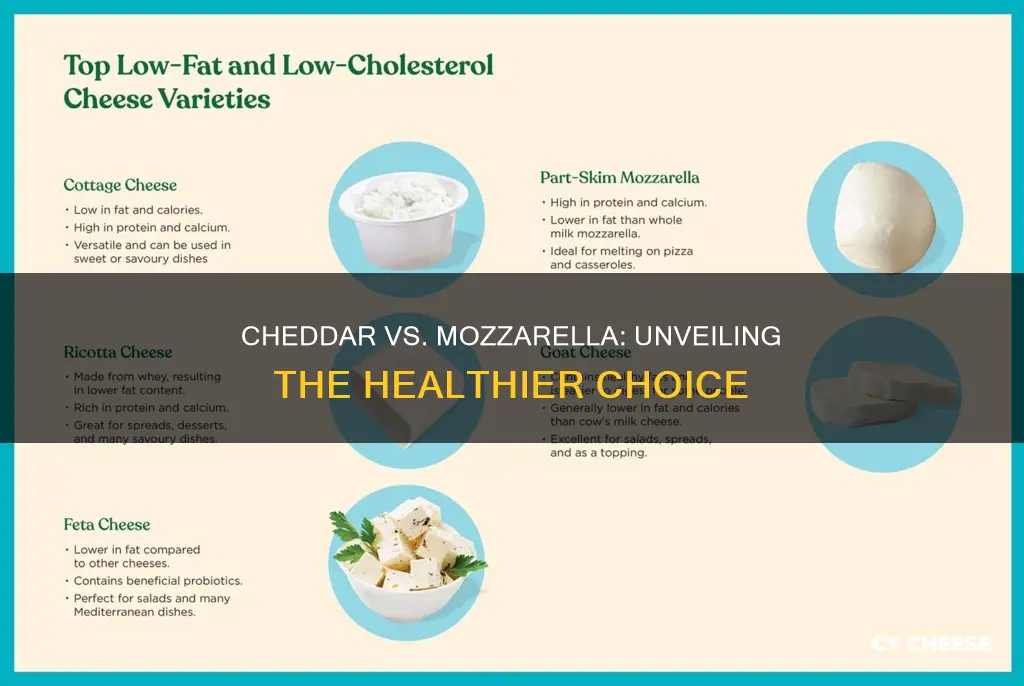 is cheddar cheese better for you than mozzarella