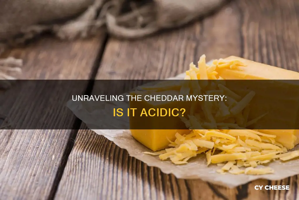 is cheddar cheese high in acid