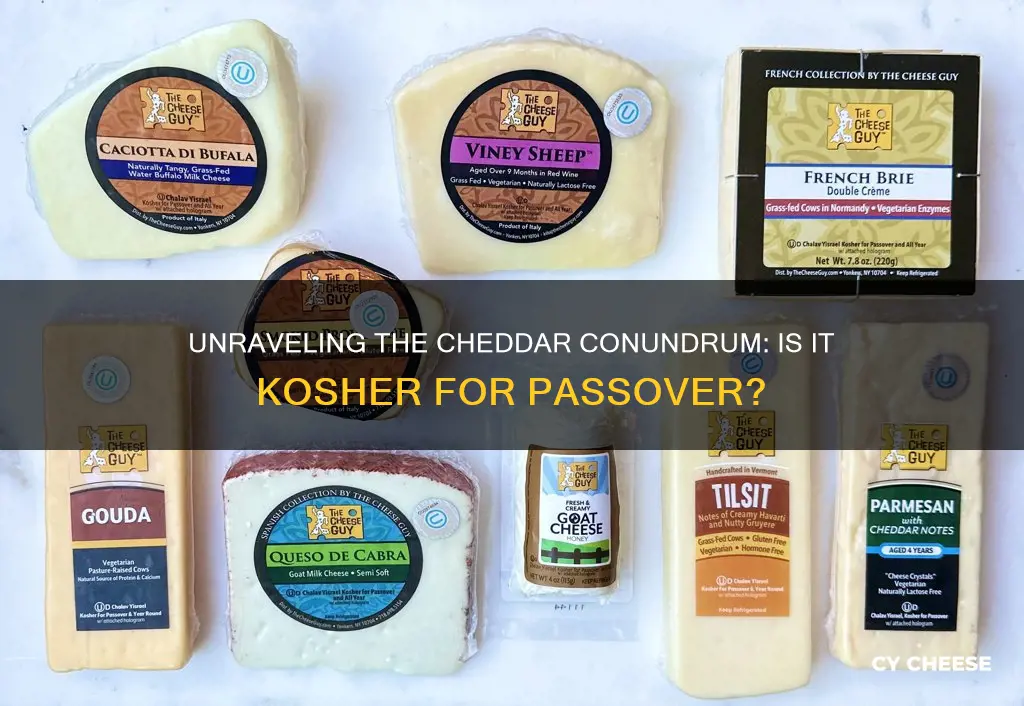 is cheddar cheese kosher for passover