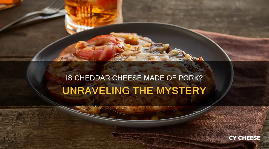 is cheddar cheese made of pork