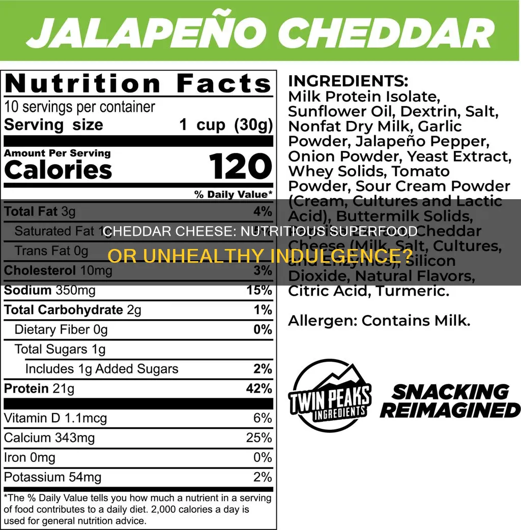 is cheddar cheese nutrient dense