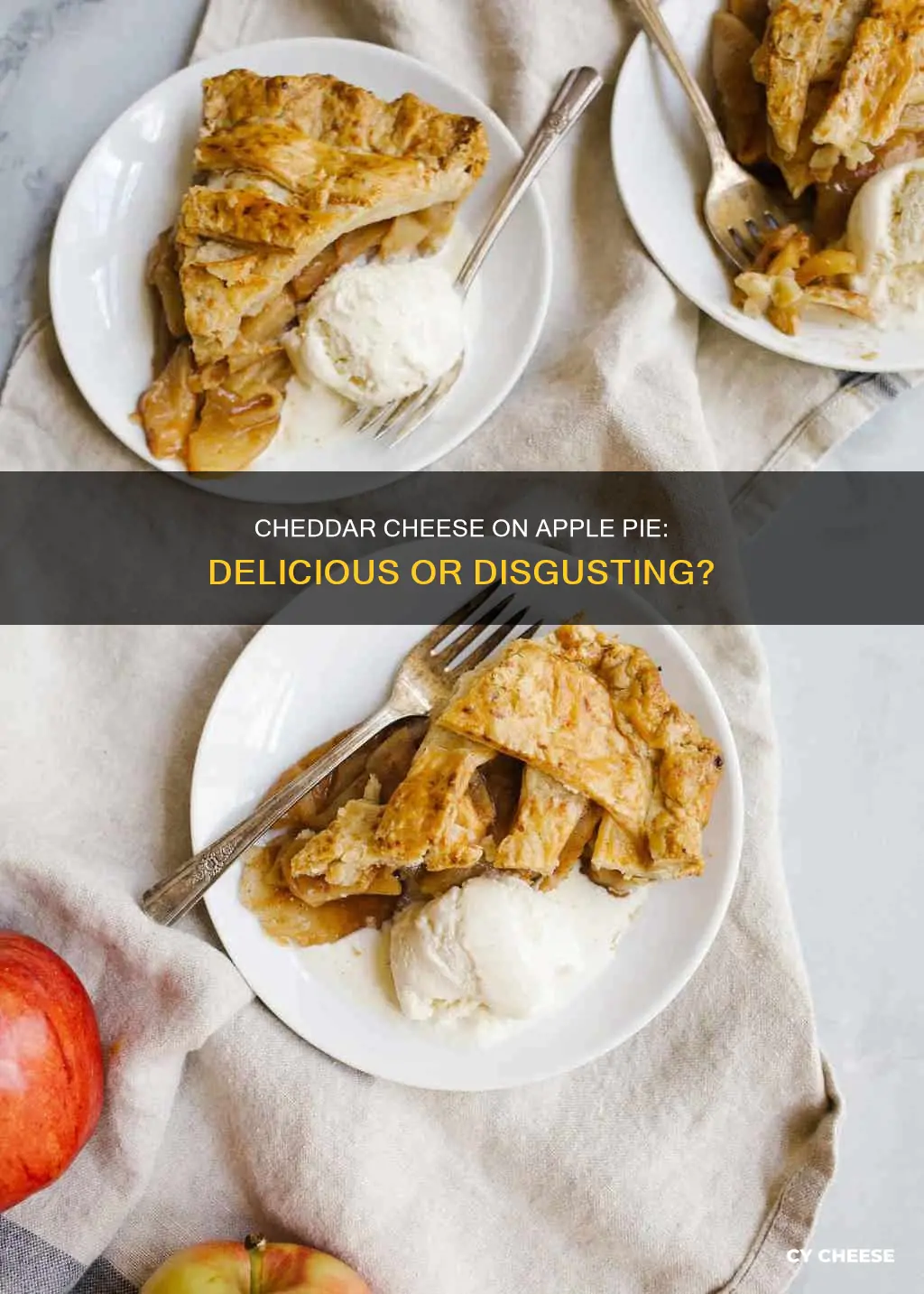 is cheddar cheese on apple pie a thing