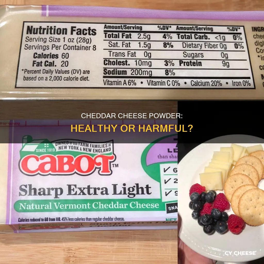 is cheddar cheese powder healthy