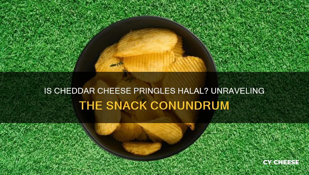 is cheddar cheese pringles halal