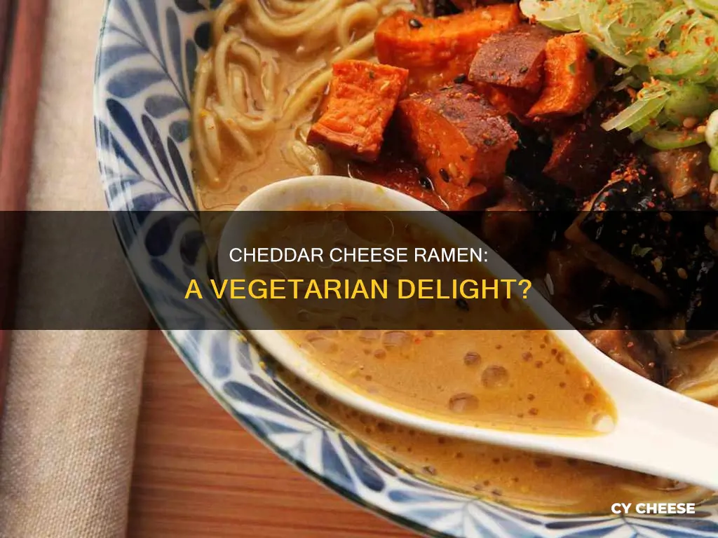 is cheddar cheese ramen vegetarian
