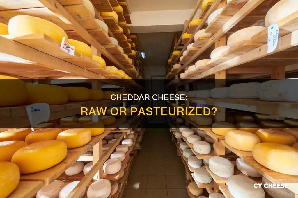 is cheddar cheese raw or pasteurized
