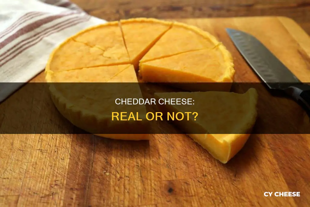 is cheddar cheese real cheese