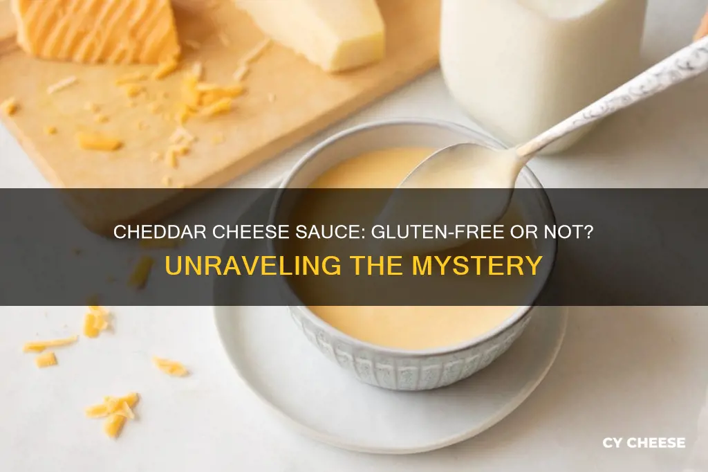 is cheddar cheese sauce gluten free