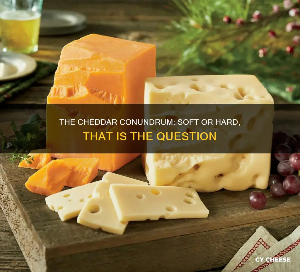 is cheddar cheese soft or hard