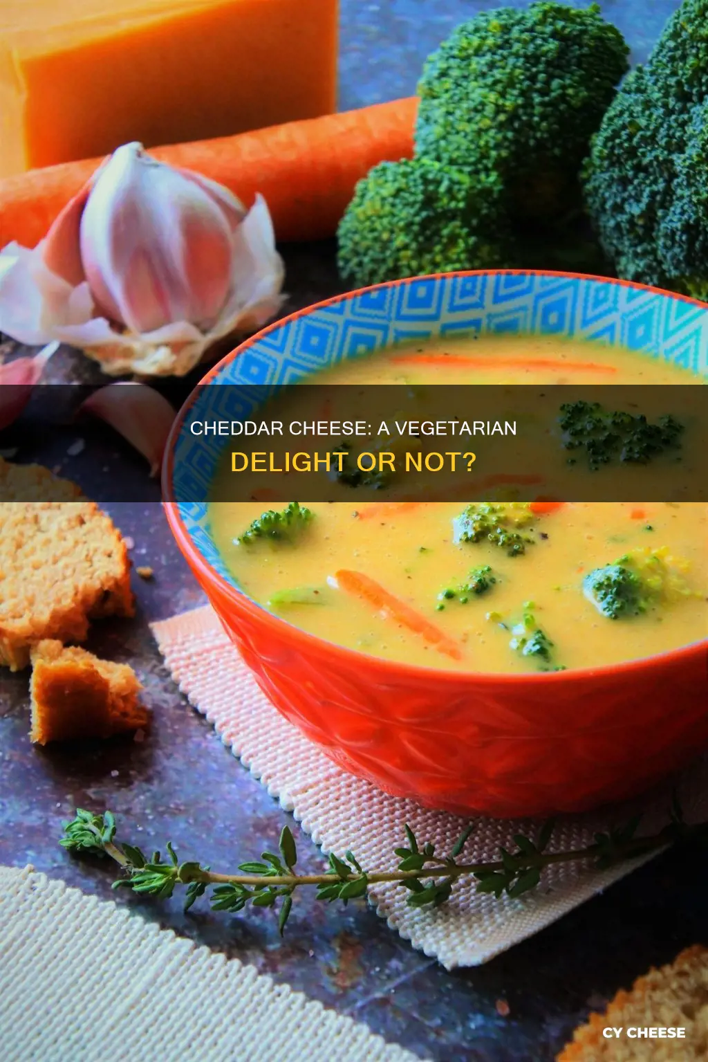 is cheddar cheese vegetarian