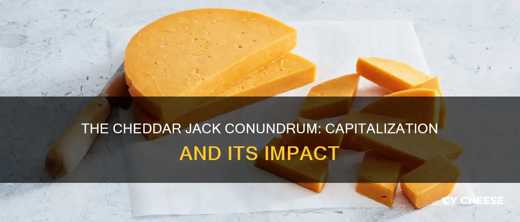 is cheddar jack cheese capitalized