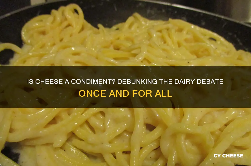 is cheese a condiment