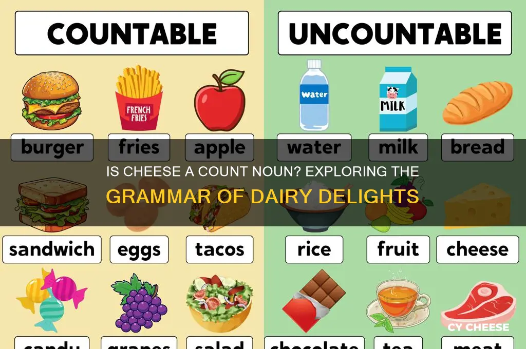 is cheese a count noun